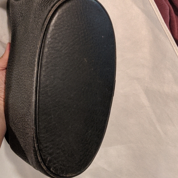 Vintage Coach black Pebbled leather shoulder bag - Picture 5 of 6